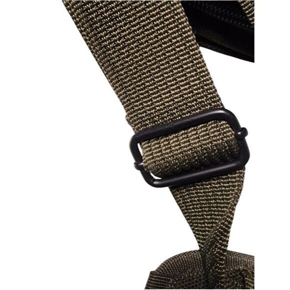 AKA Olive Green Heavy Canvas Backpack Shoulder Bag NWOT - Picture 12 of 13